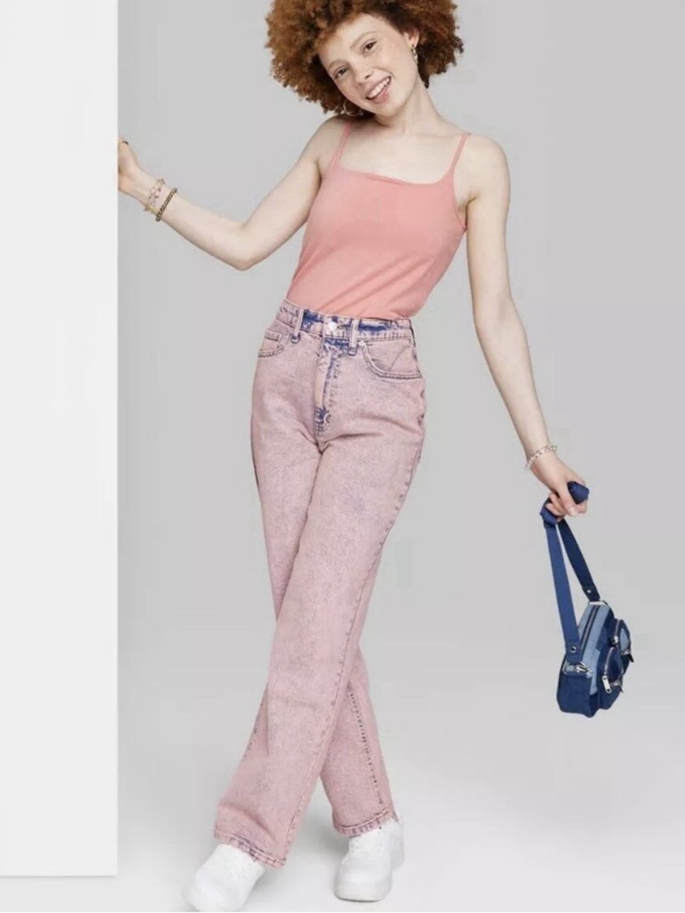 NWT WILD FABLE 90’s RELAXED STRAIGHT, ROSE WASH, SIZE 14